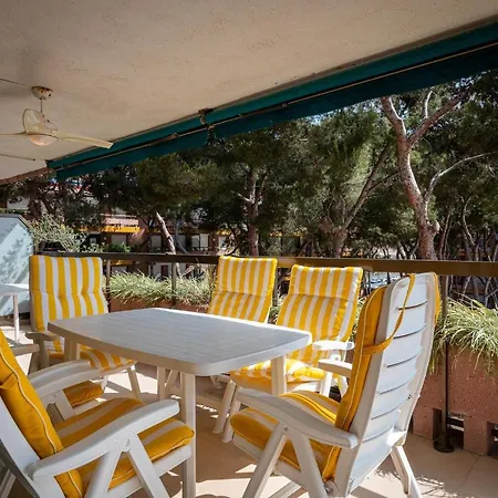 Apartment At102 Els Pins, Primera Linea Con Piscina, Vista Mar *